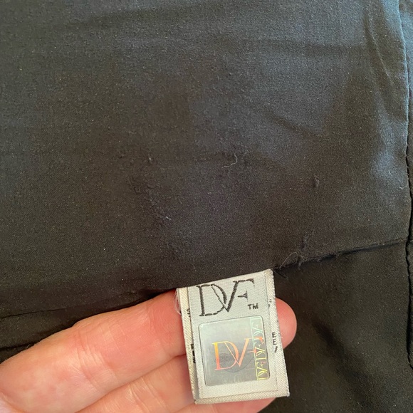 DVF metallic Hadlie dress size 2 Blk/gold - Picture 6 of 12